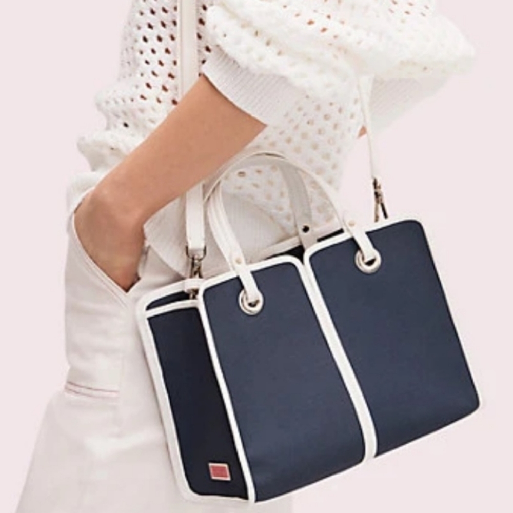 Kate Spade Sam Canvas Plunge medium satchel